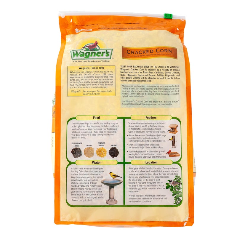 Wagner's 18542 Cracked Corn Wild Bird Food, 10-Pound Bag - Image 2